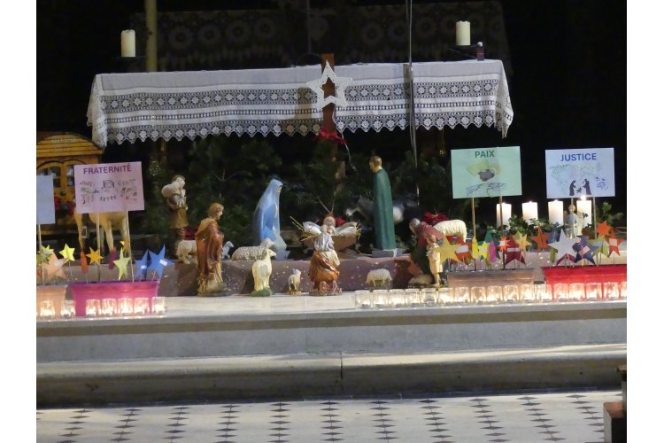 la crèche de l'église